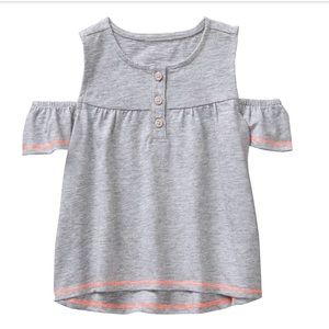 Gymboree 4T Cold Shoulder Toddler Shirt